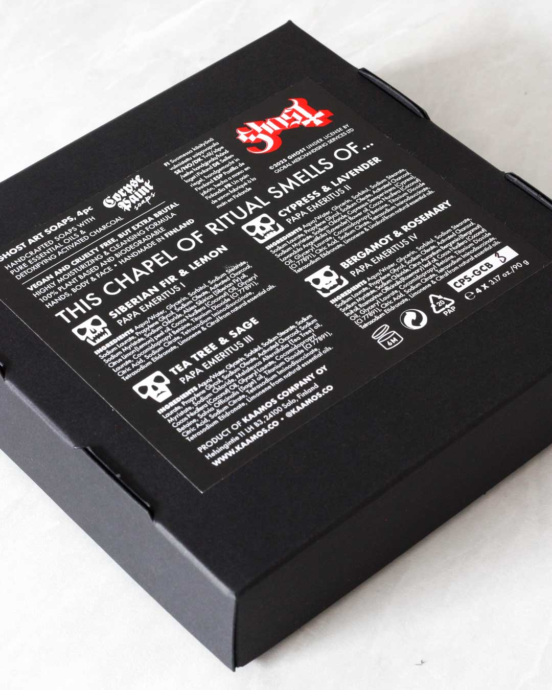 Ghost art soap collection box, 4 soaps