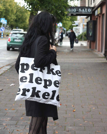 Perkele Tote Bag, White